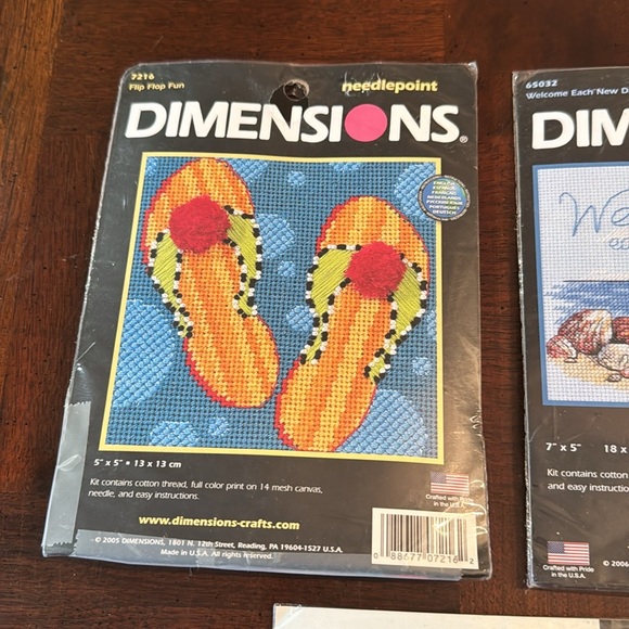 Dimensions Counted Cross Stitch Kit 7"X5" Lighthouse Summer Beach Chairs - Picture 2 of 9